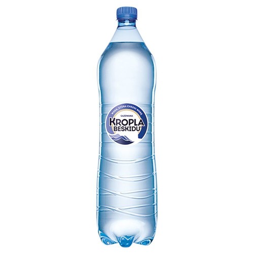 Naturalna woda mineralna gazowana Kropla  Beskidu 1,5 l