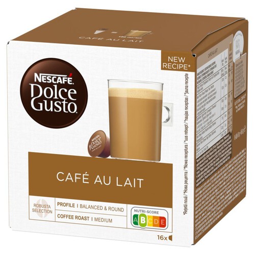 Dolce Gusto Cafe Au Lait kawa w kapsułkach Nescafé 16 kapsułek