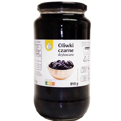 Oliwki czarne drylowane  Auchan 910 g