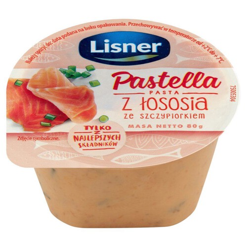 Pastella pasta łososiowa ze szypiorkiem Lisner 80 g 