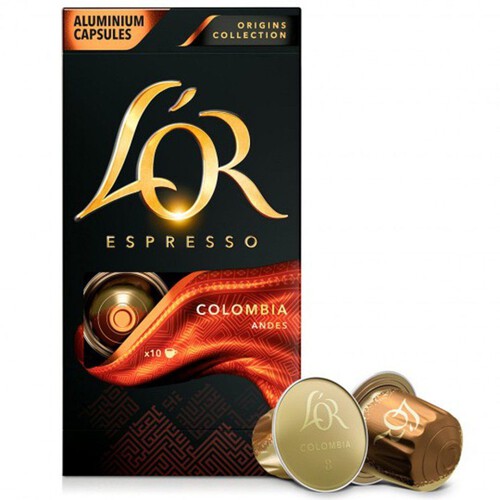 Kawa mielona Espresso Colombia  L'OR 10 kapsułek