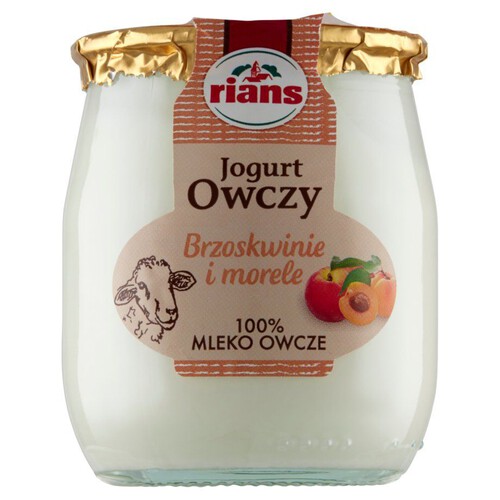 Jogurt owczy o smaku brzoskwini i moreli Rians 115 g