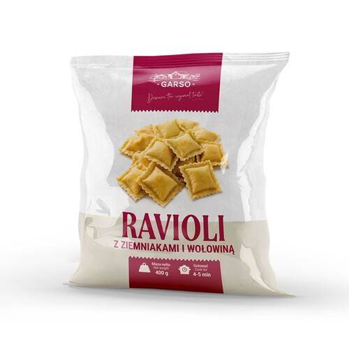 Ravioli z ziemniakami i wołowiną  Graso 400 g