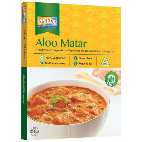 Danie Aloo Matar ziemniaki z zielonym groszkiem  Ashoka 280 g