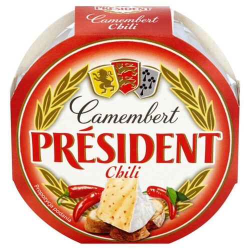 Ser Camembert z papryką chili  President 120 g