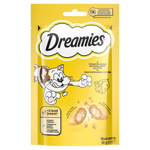 Przysmak dla kotów z serem Dreamies 60 g