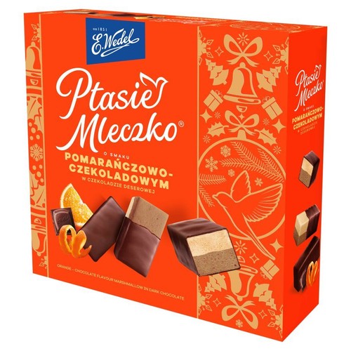 Ptasie Mleczko o smaku pomarańczowo-czekoladowym  E.Wedel 340 g