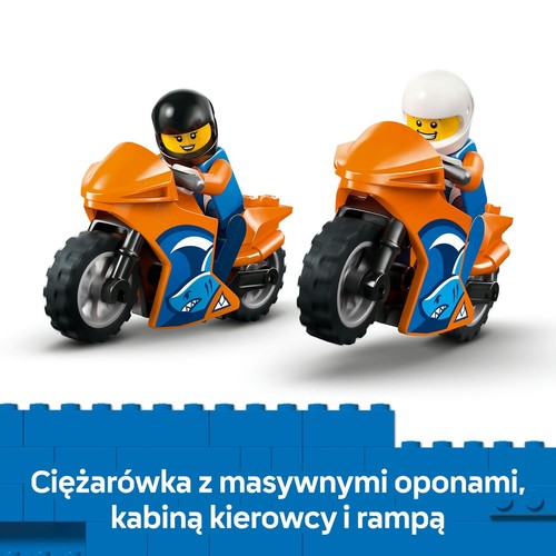 City Laweta dla motocykli 60491, zabawka z dwiema minifigurkami LEGO 1 sztuka