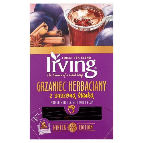 Grzaniec herbaciany z suszoną śliwką 20 x 2 g Irving 40 g