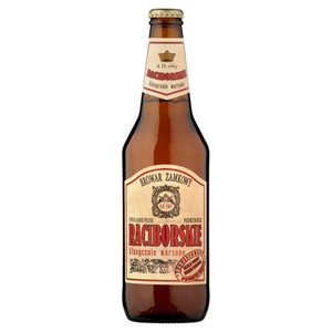 Piwo jasne pełne lager Raciborskie Klasyczne alk. 5,0% obj. Browar Zamkowy  500 ml