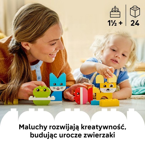Mój pierwszy zestaw DUPLO® Kreatywne zwierzaki 3 w 1 10477 LEGO 1 sztuka