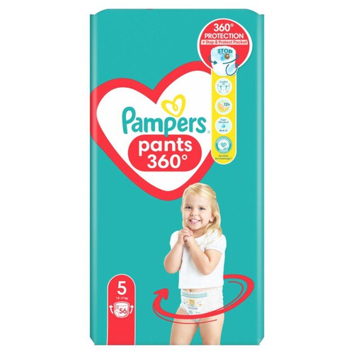 Pieluchomajtki  5 12-17 kg Pampers 56 sztuk