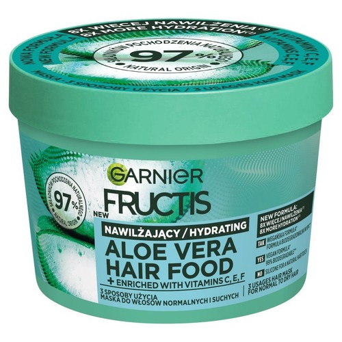 Maska nawilżająca do włosów Fructis Hair Food Aloe  Garnier 400 ml
