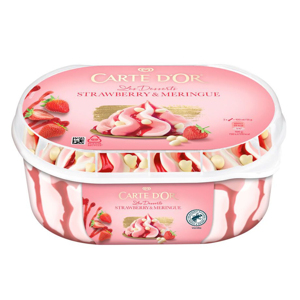 Les Dessetrs lody o smaku truskawkowym CARTE D'OR 825 ml
