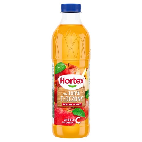 Sok 100 % tłoczony z jabłek  Hortex 1 l