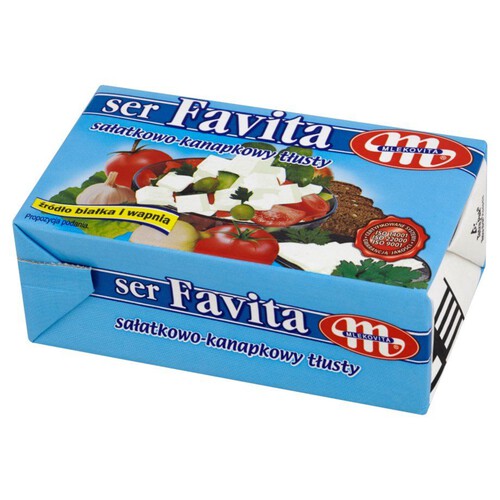 Ser Favita ser sałatkowo-kanpkowy tłusty Mlekovita 270 g