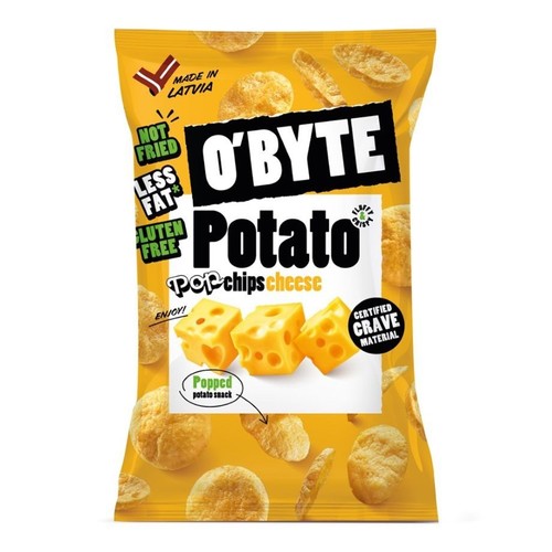 Chipsy ziemniaczane o smaku sera   O'BYTE 90 g