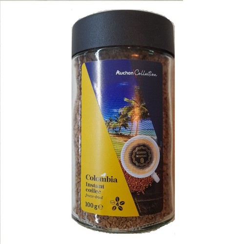 Kawa rozpuszczalna liofilizowana Colombia Auchan 100 g