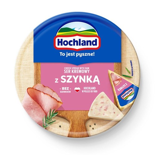 Ser kremowy topiony z szynką Hochland 180 g