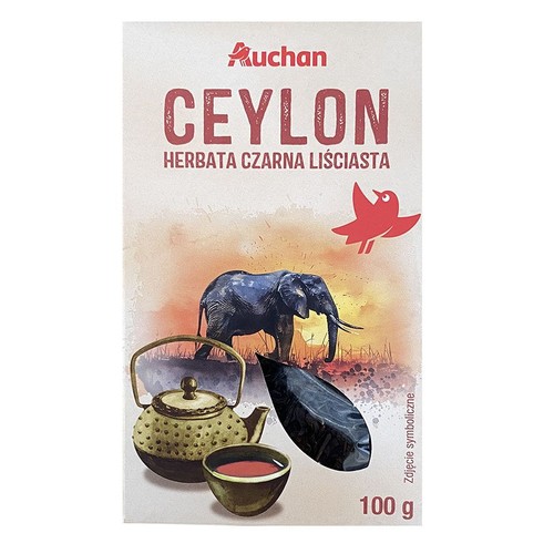 Herbata czarna liściasta Ceylon Auchan 100 g