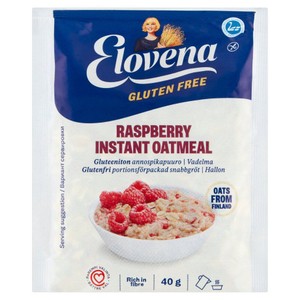 Owsianka z malinami bezglutenowa Elovena 40 g
