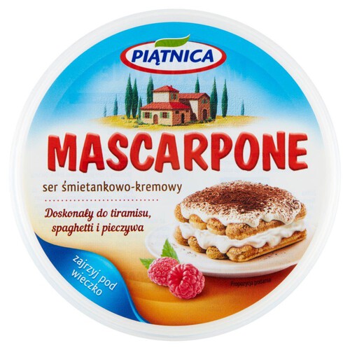 Ser mascarpone śmietankowo-kremowy Piątnica 250 g