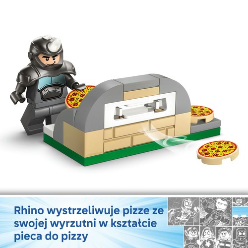 Marvel Spidey i super-kumple Spidey na motocyklu kontra Rhino 11206 LEGO 1 sztuka