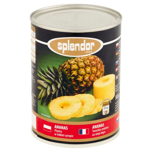 Ananas  plastry w lekkim syropie Splendor 340 g