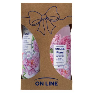 Zestaw floral peony rose żel pod prysznic + balsam do ciała ON LINE zestaw