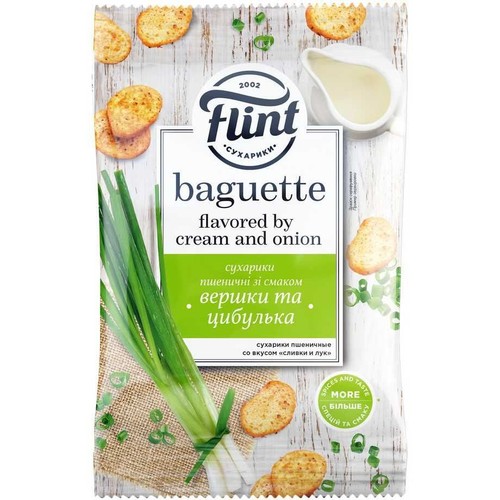 Bagietki o smaku śmietanki z cebulą Flint 60 g