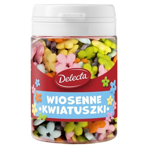 Posypka cukrowa Wiosenne kwiatuszki Delecta 48 g