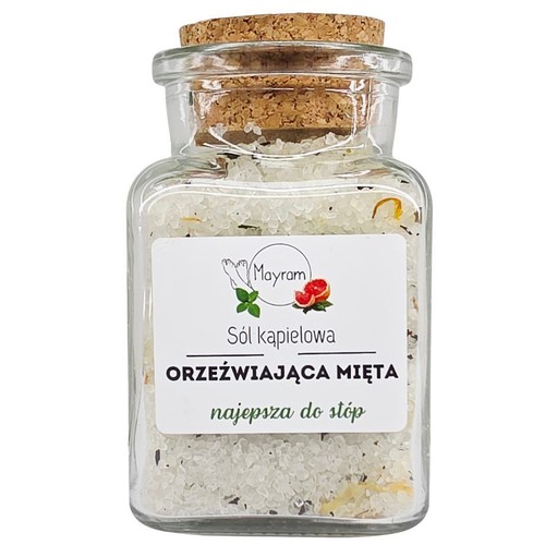 Sól kąpielowa Orzeźwiająca mięta Mayram 170 g