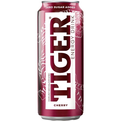 Napój energetyzujący o smaku wiśni TIGER 500 ml