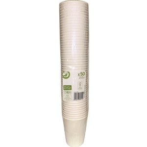 Kubki jednorazowe, pojemność 180 ml, 50 sztuk Auchan 50 sztuk