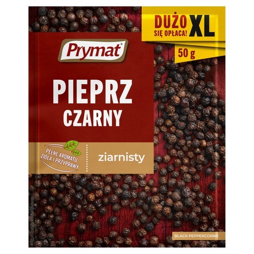 Pieprz czarny ziarnisty Prymat 50 g