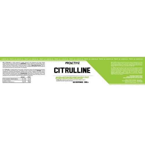 Cytrulina Citrulline Load pomarańcza Proactive 300 g