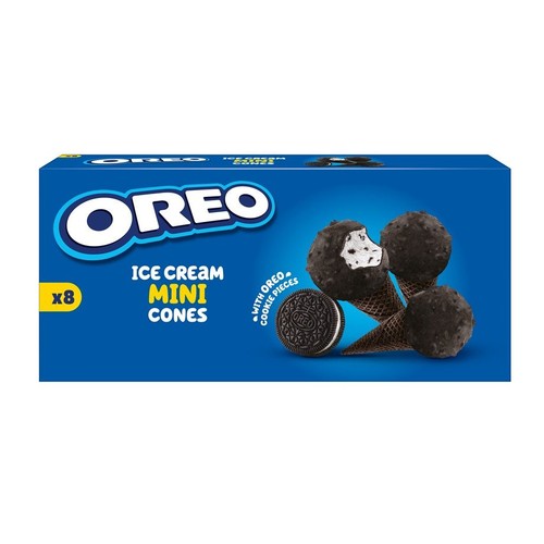 Lody w rożku Mini-Cones Oreo 8 x 25 ml
