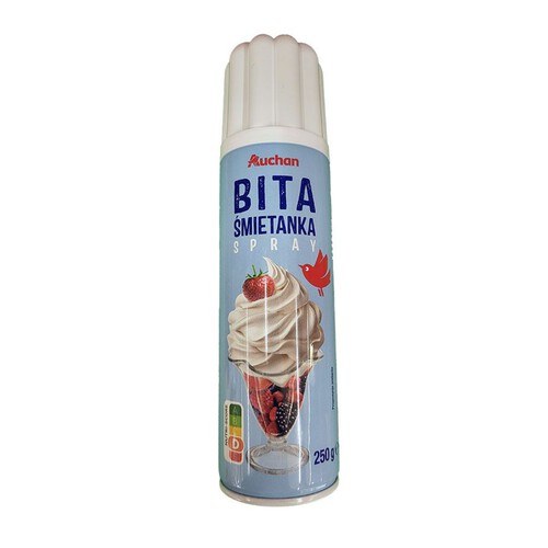 Bita śmietana w sprayu Auchan 250 g