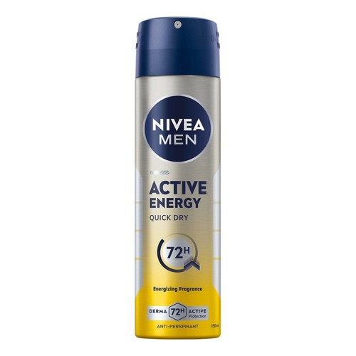 Antyperspirant w sprayu dla mężczyzn Active Energy NIVEA MEN 150 ml