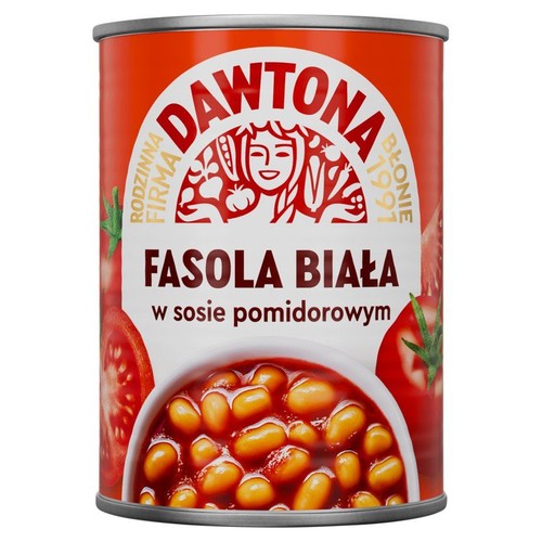 Fasola biała w sosie pomidorowym Dawtona 400 g