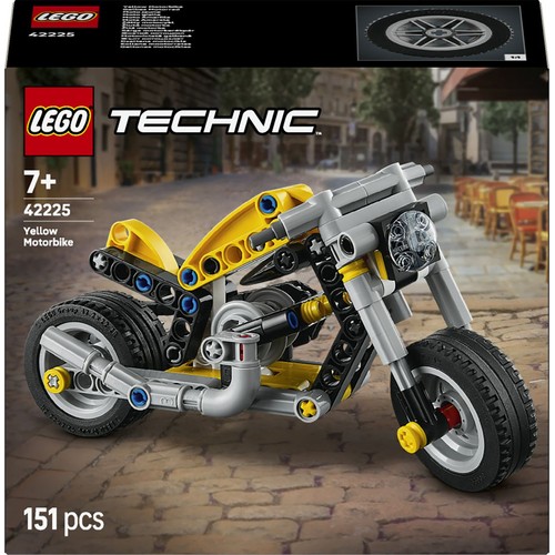 Technic Żółty motocykl 42225, zestaw konstrukcyjny LEGO 1 sztuka