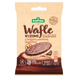 Wafle ryżowe z belgijską czekoladą deserową Kupiec 30 g