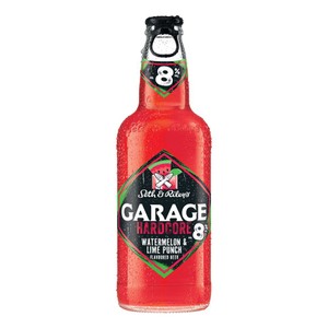 Piwo smakowe mocne Hardcore  o smaku arbuzowo - limonkowym alk. 8,0 obj. Garage 400 ml