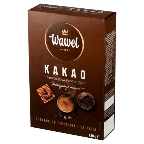 Kakao o obniżonej zawartości tłuszczu Wawel 150 g