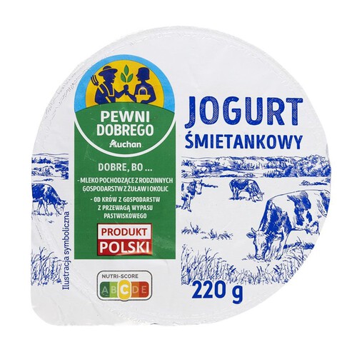 Jogurt śmietankowy Pewni Dobrego 220 g