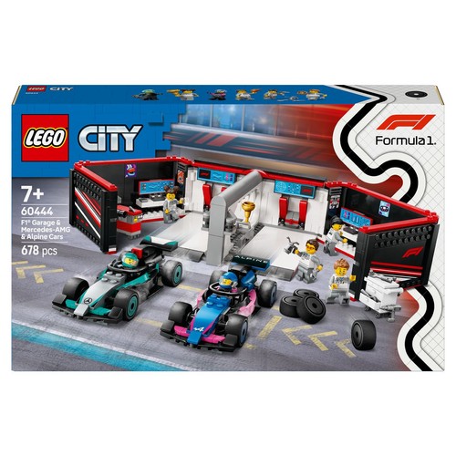 City F1® Garaż i bolidy Mercedes-AMG i Alpine 60444 LEGO 1 sztuka