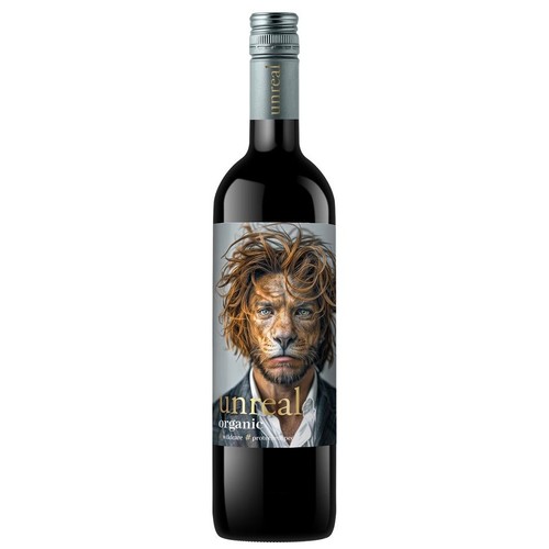 Wino hiszpańskie czerwone półwytrawne Organic Shiraz alk. 13,5% obj. Unreal Wine 750 ml