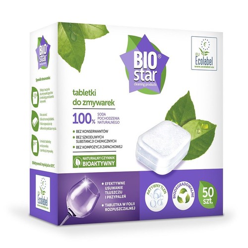 Tabletki do zmywarek biodegradowalne BIOstar 50 sztuk