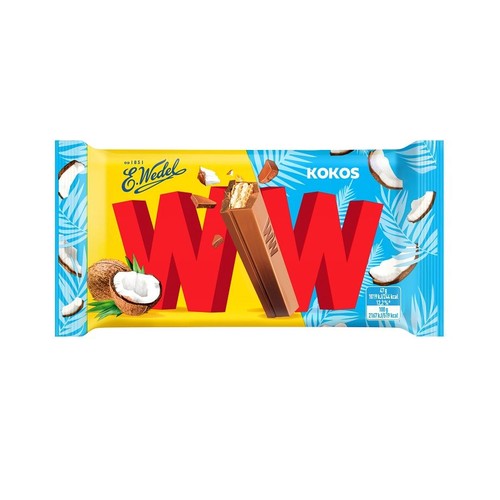 Wafelki przekładane nadzieniem kokos WW 47 g