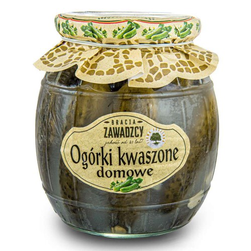 Ogórki kwaszone domowe Bracia Zawadzcy 450 g